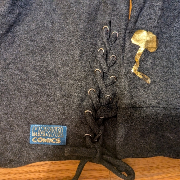 Marvel's Thor "Worthy" women's sweater featuring Mjolnir - Picture 2 of 4